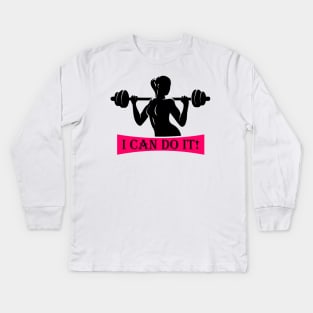 I can do it Kids Long Sleeve T-Shirt